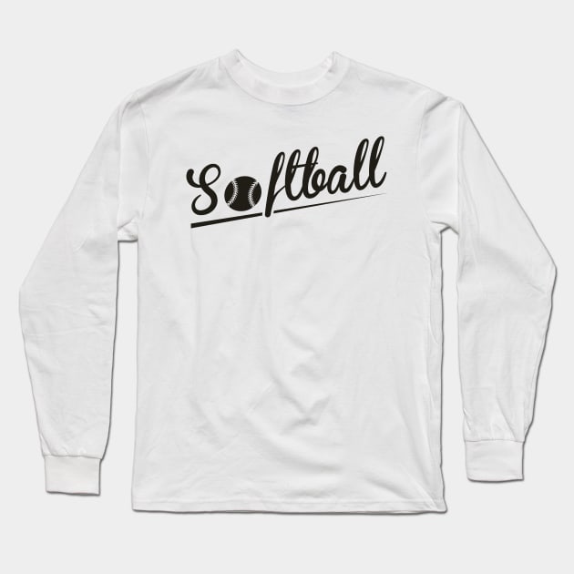 Softball Long Sleeve T-Shirt by nektarinchen